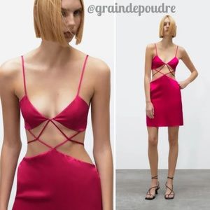 Zara Silk Cut Out Chemise